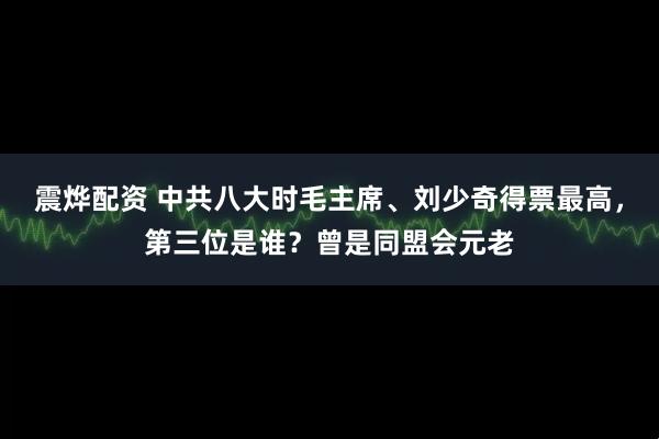 震烨配资 中共八大时毛主席、刘少奇得票最高，第三位是谁？曾是同盟会元老
